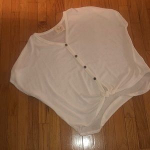Oversized comfy off white top